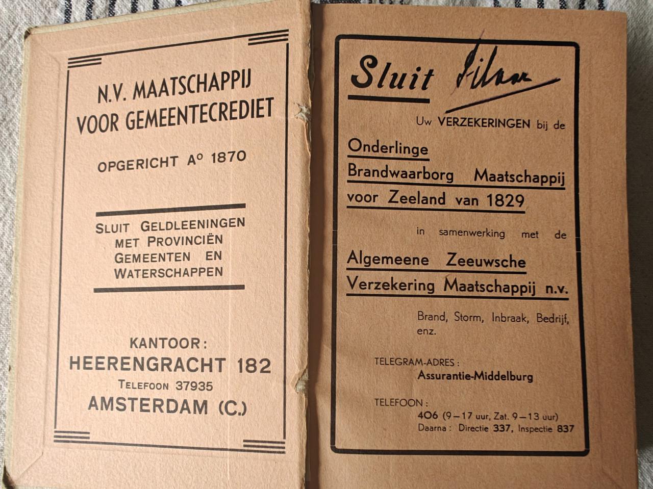 Provinciale Almanak voor Zeeland voor het jaar 1941