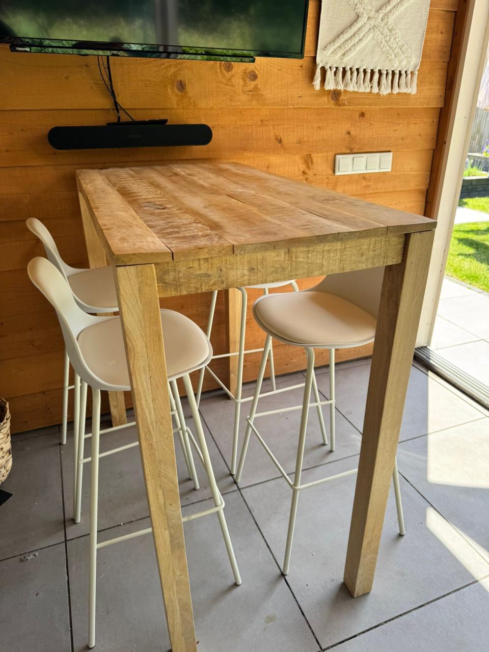 Vida XL Bartafel van mangohout