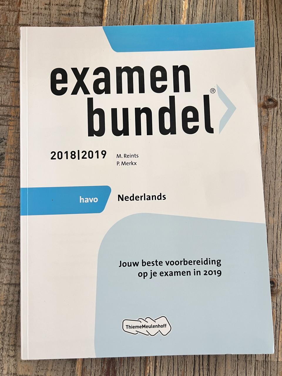 Examenbundels scheikunde, biologie, engels, nederlands 2018/2019