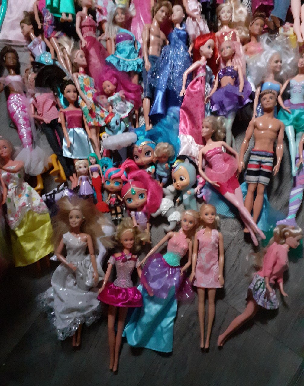 Barbie poppen ,huis, kleding, accessoires