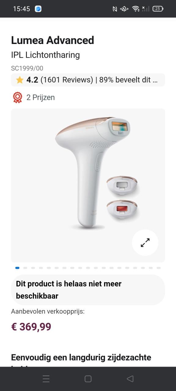 Lumea Advanced permanente ontharing