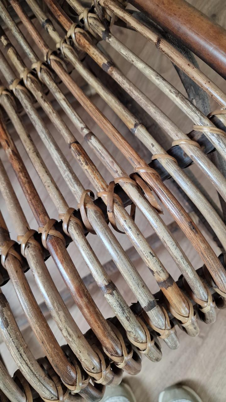 Rotan schommelstoel / stoel / wiegstoel