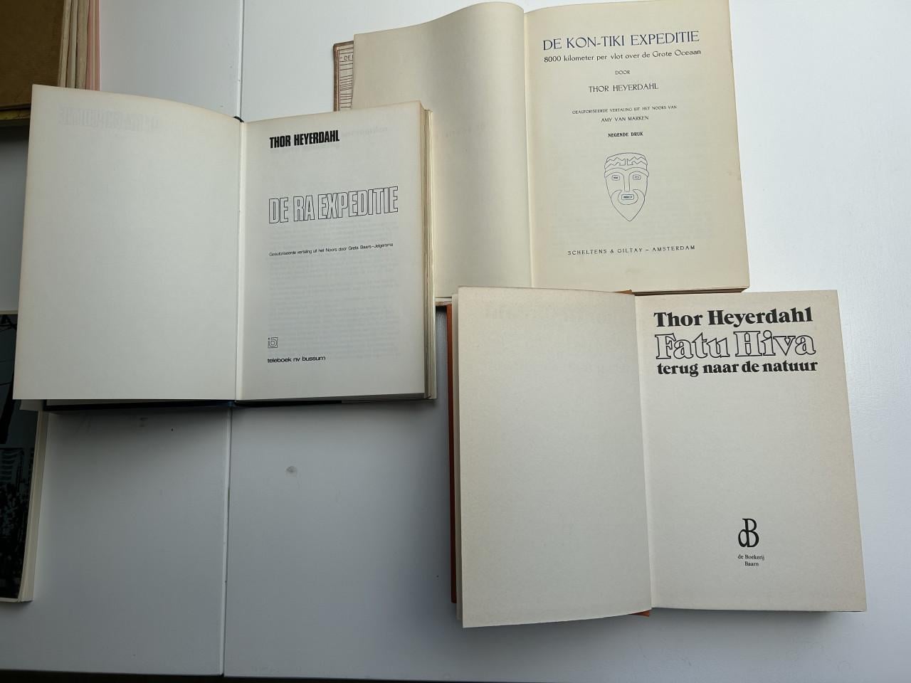 3 Boeken van Thor Heyerdahl
