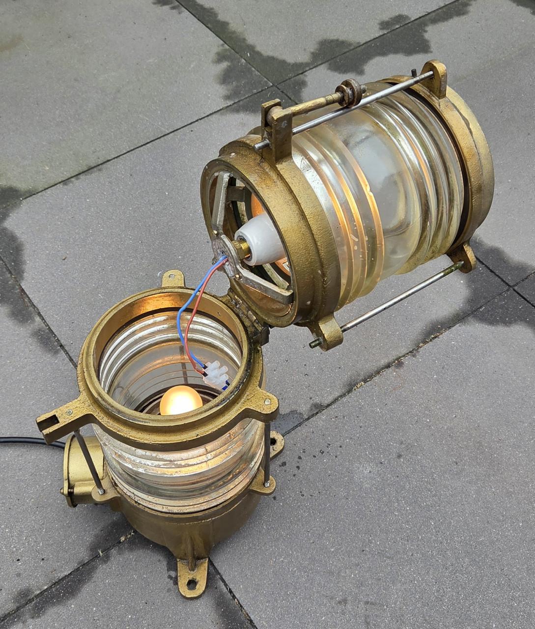 Vintage Scheepslamp / Industriële Lamp