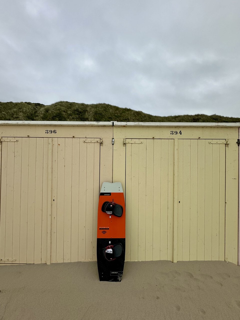 Kiteboard RRD 137x41, inclusief bijbehorende voetbinding