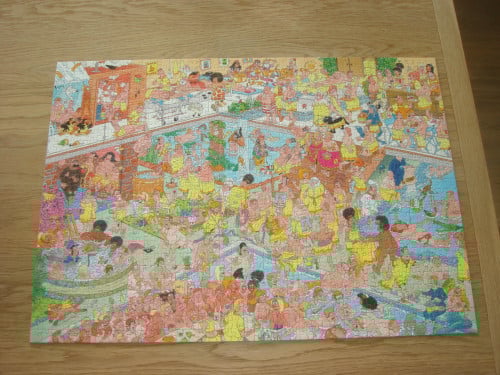 Te koop Complete jan van haasteren puzzel Op hete kolen 1000 stukjes