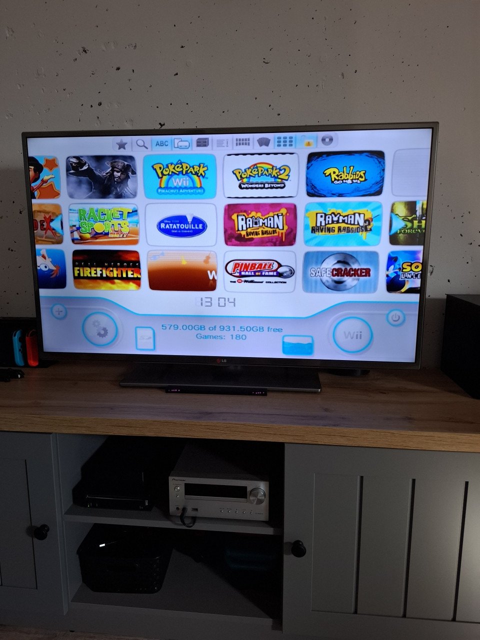 Wii gesoftmod met HD (1tb), 180 games