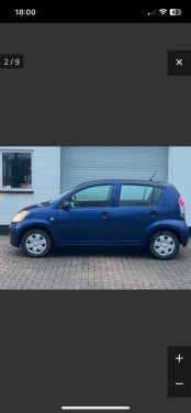 Daihatsu Sirion APK nov 2025 met blikschade dus KOOPJE