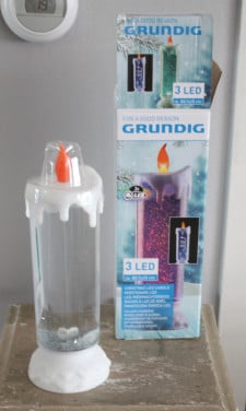Let verlichting kaars in 3 kleuren
