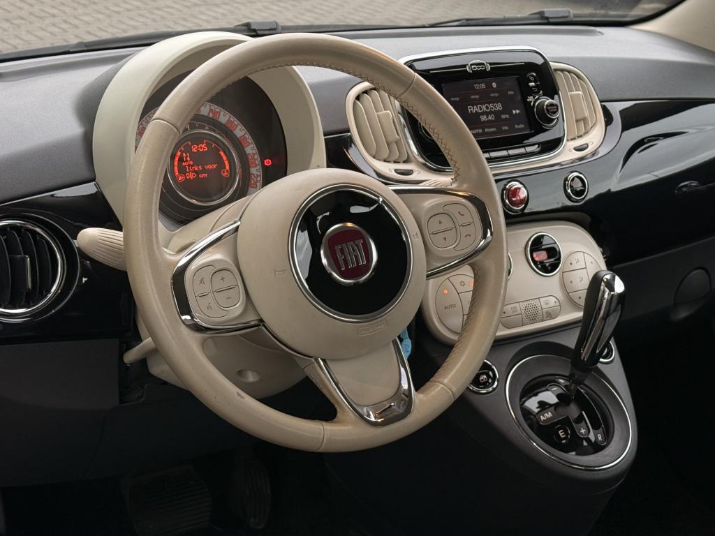 Fiat 500 cabrio lounge 1.2 | automaat | parkeersensoren | led | bluetooth |