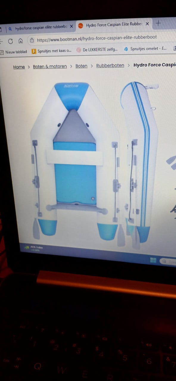 Hydro force caspian rubberboot + honda 2.3