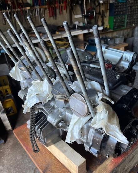 Cilinder kop met kleppen en ringen en veren honda bol dor 900 -- 1979-1984