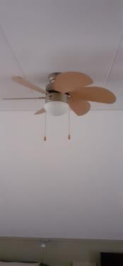 Plafond ventilator met licht