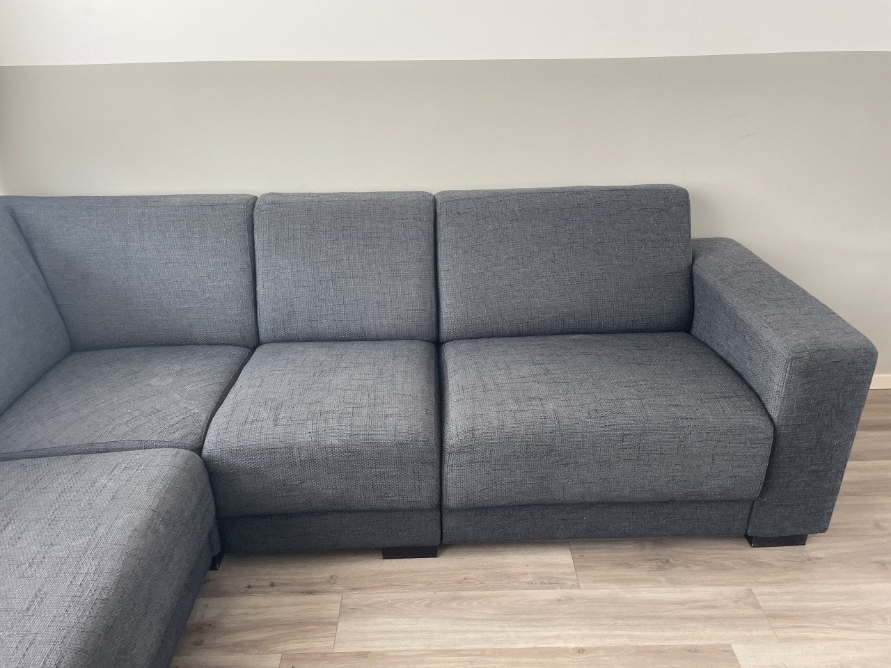 Hoekbank antraciet