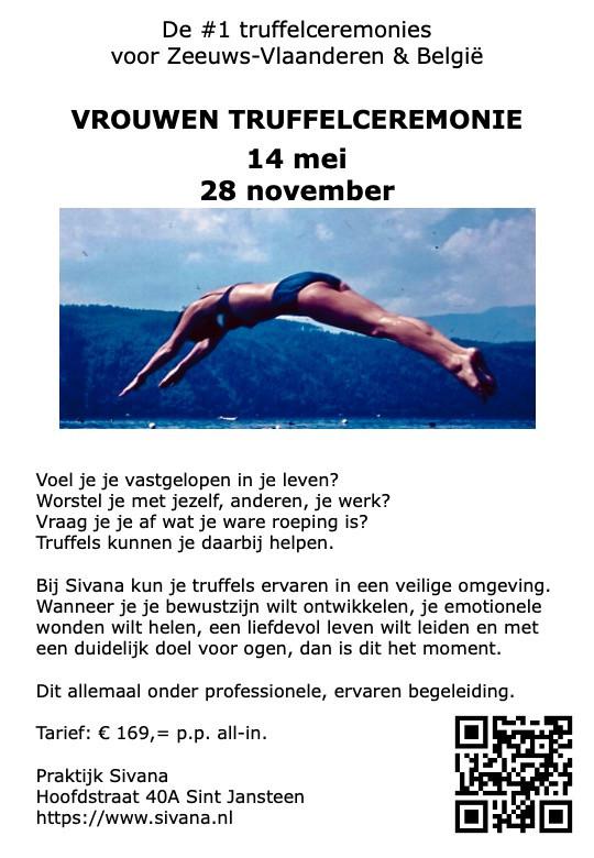 Truffelceremonie speciaal voor vrouwen 14 mei a.s.