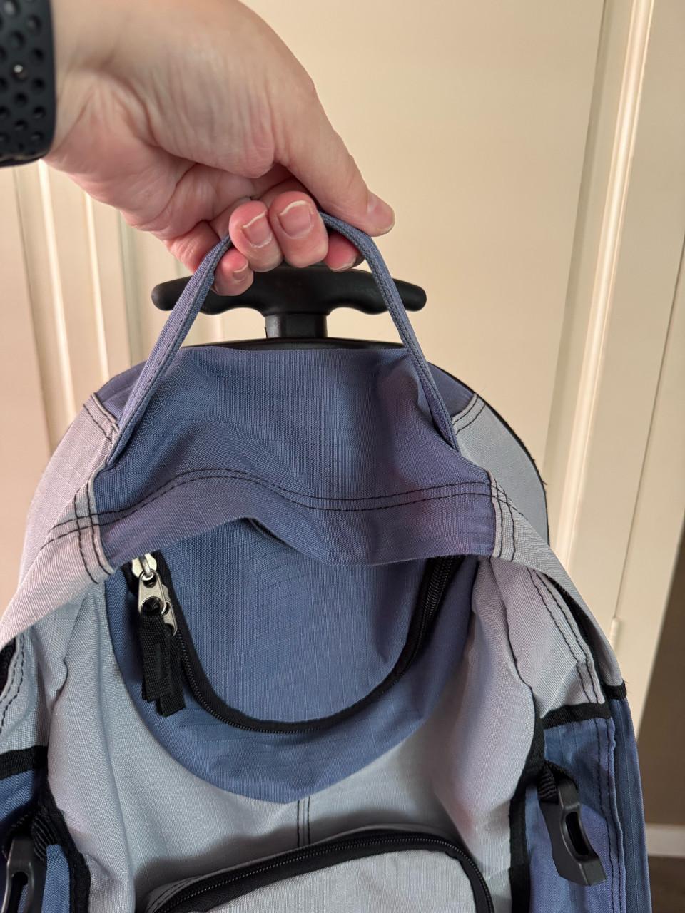 Dunlop rugzak-trolley met uitschuifbare handgreep en wielen