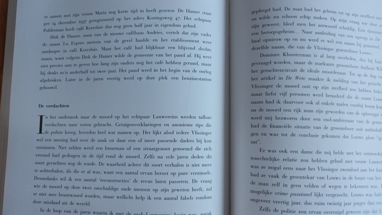 De Keersluismoord, Zeeuws boek