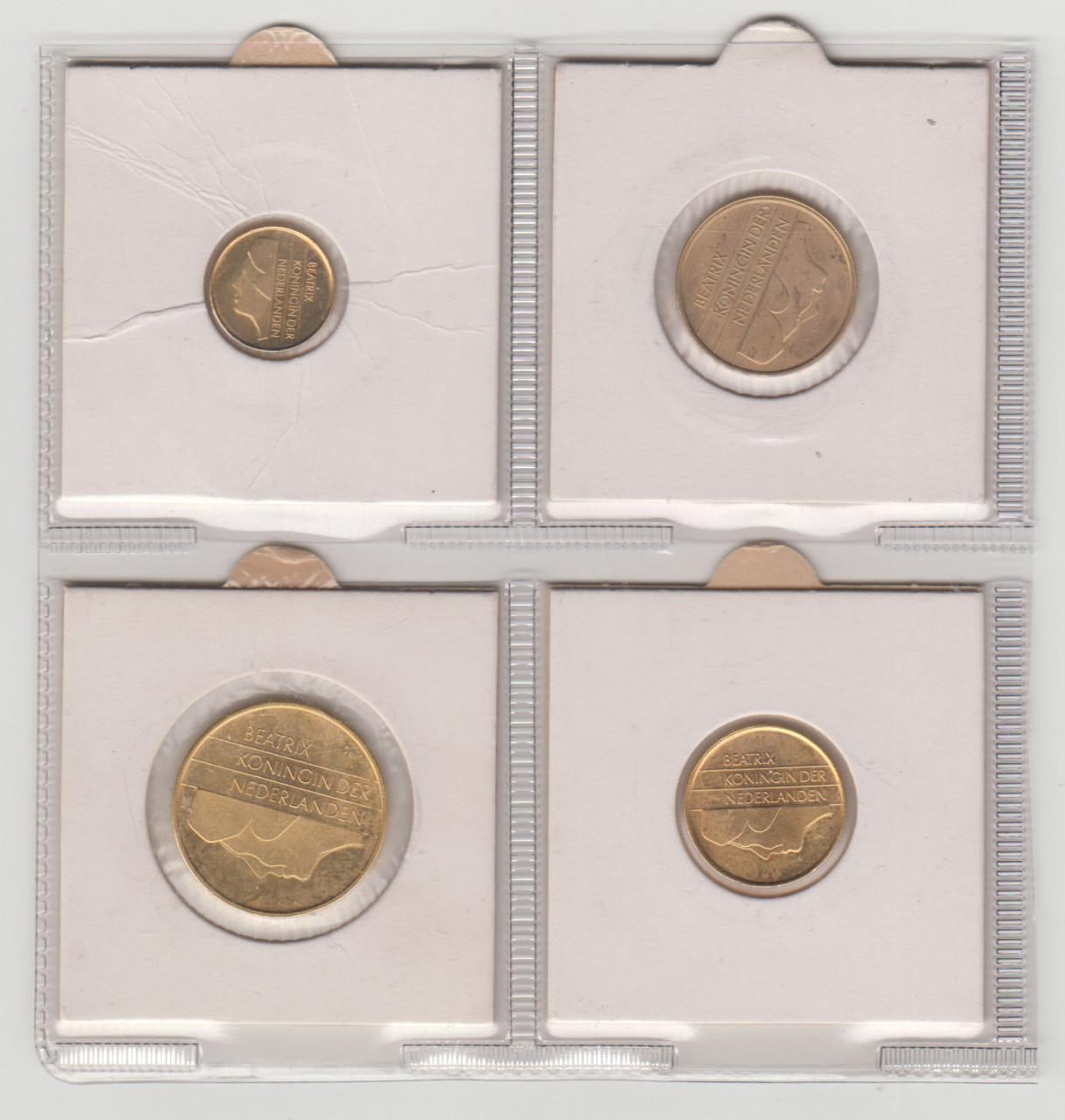 Nederland 4 vergulden gulden munten