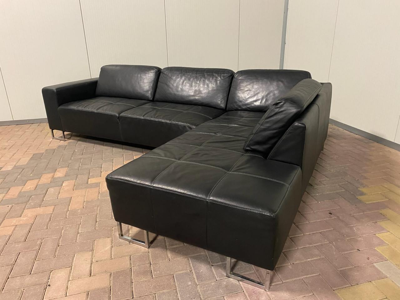 Piet Klerkx Grote Leren Hoekbank– Ruime Hoekcomfort-Gratis Levering NL