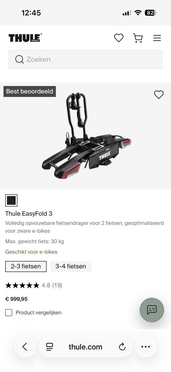 Thule fietsendrager