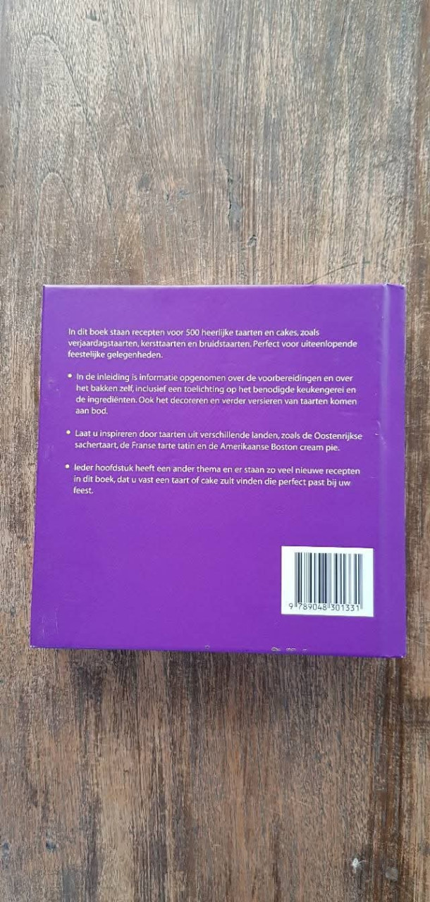 🍰 Boek 500 Taarten & cakes