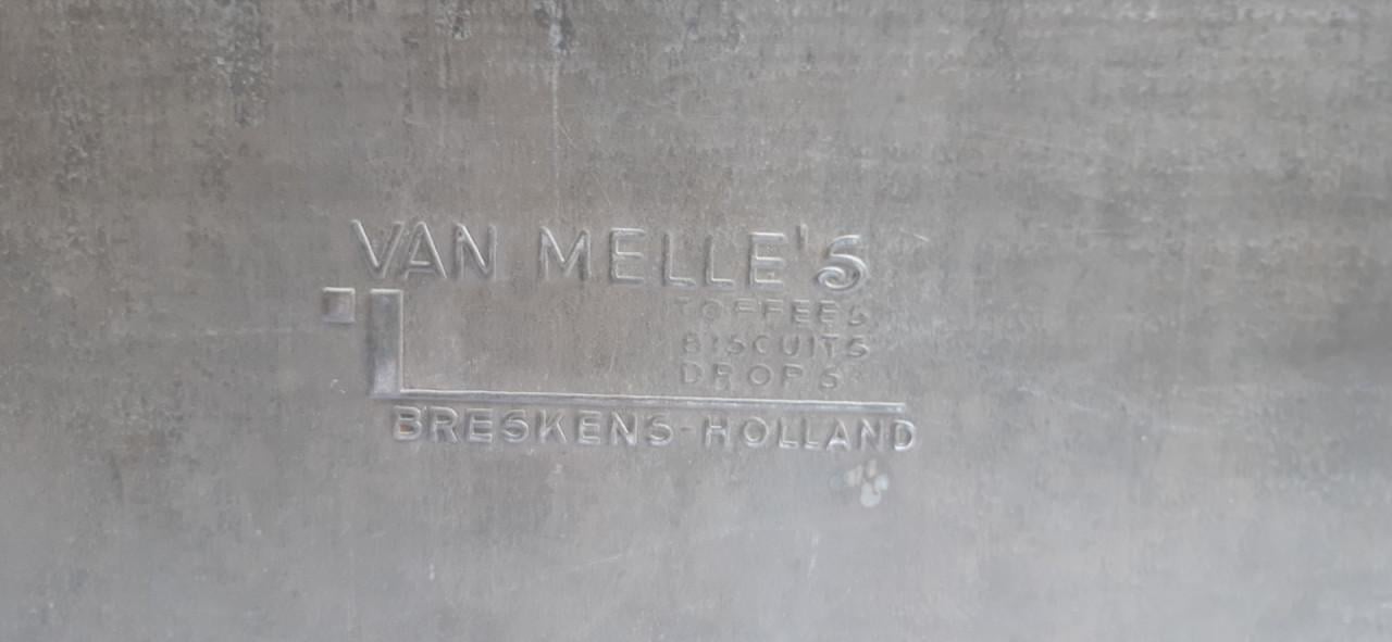 Art deco blik van Melle suikerwerken Breskens