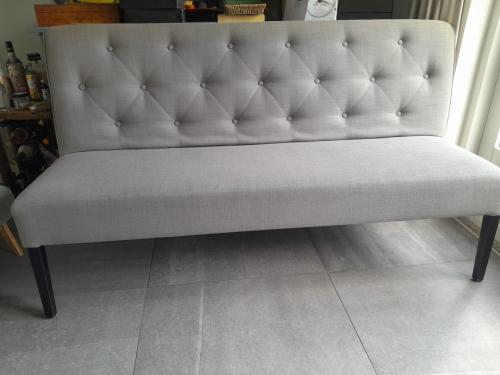 Eetkamerbank 170cm met 2 stoelen
