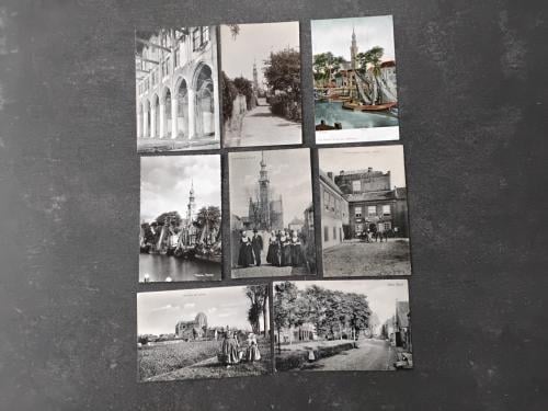8 Ansichtkaarten Veere div 1910-1940