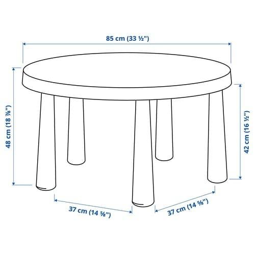 IKEA Mammut kindertafel met 5 stoeltjes - Zo goed als nieuw
