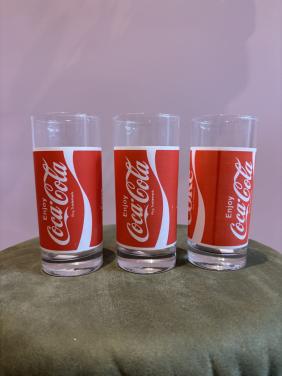 Vintage Coca Cola glazen -Zeldzaam