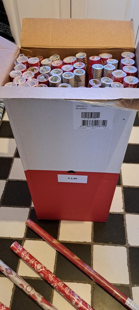 Kerst inpak papier 48 rollen