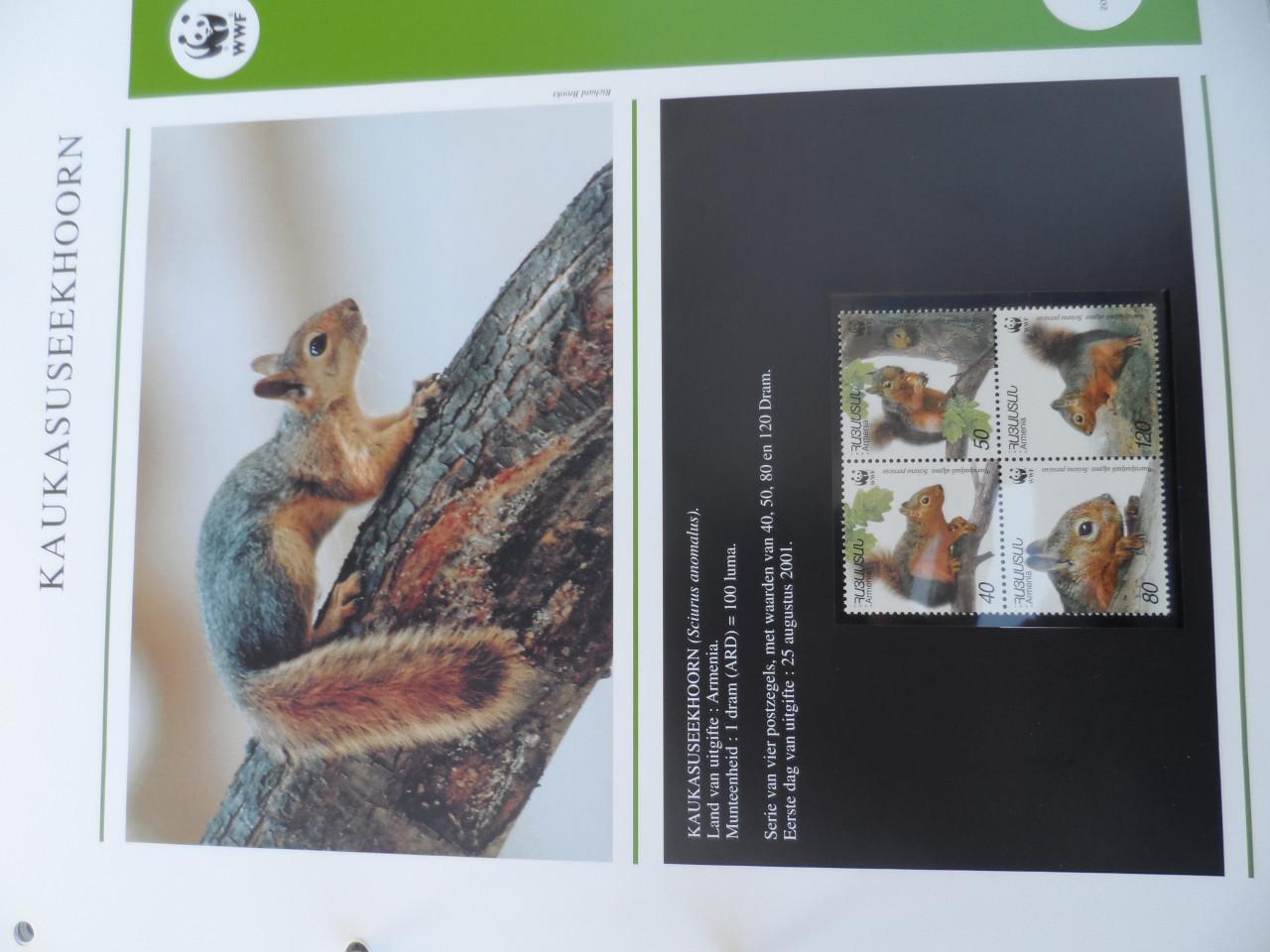 WWF maximumkaarten , FDC en postzegels en Hologramvel