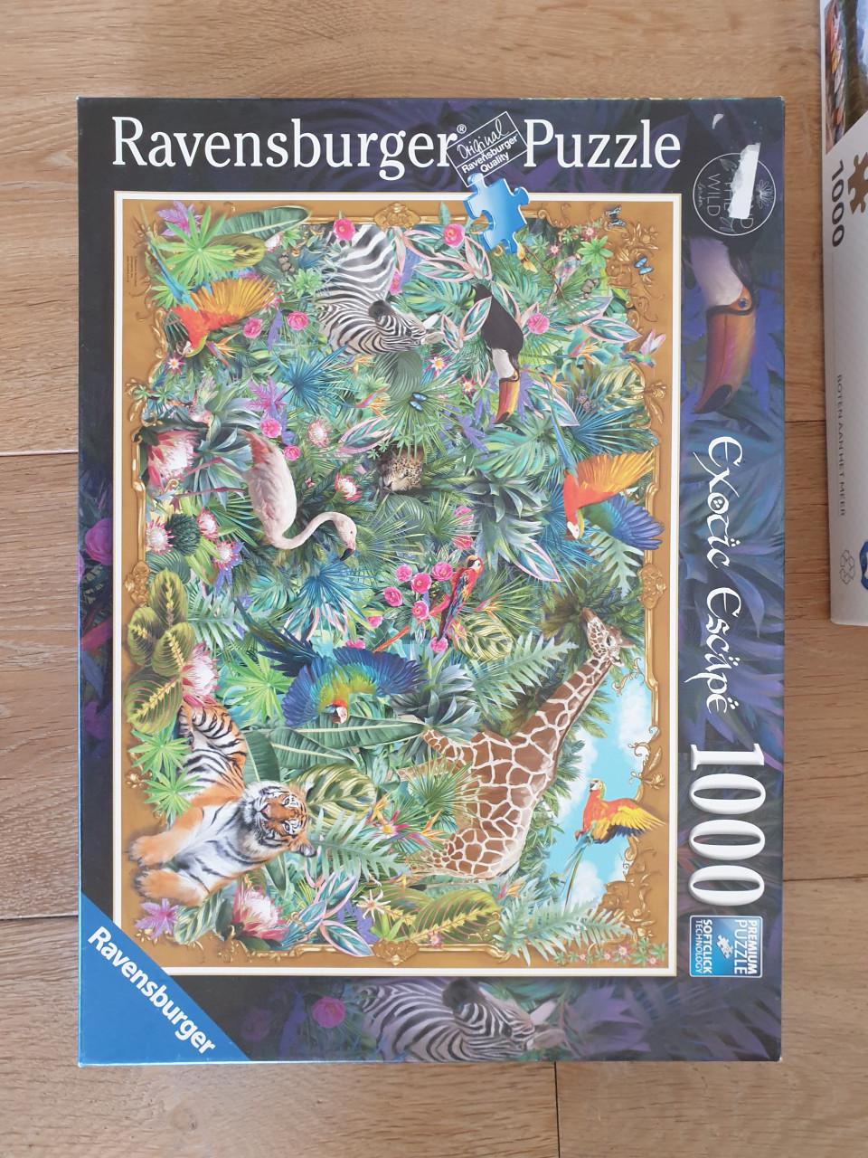 4 puzzels 1000 en 500 stukjes