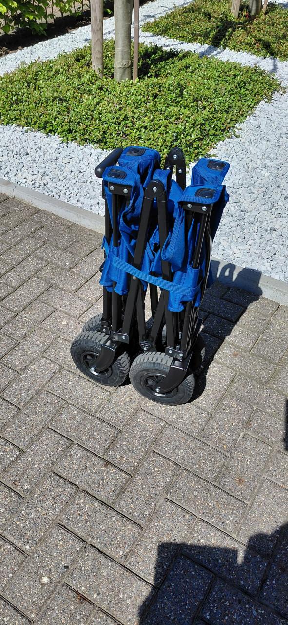 Bolderkar met luchtbanden