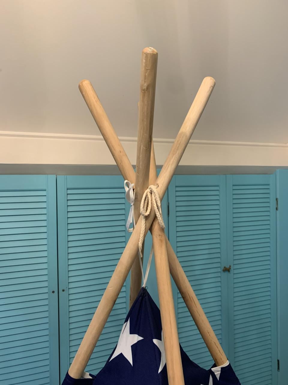 Speeltent tipi blauw-rood