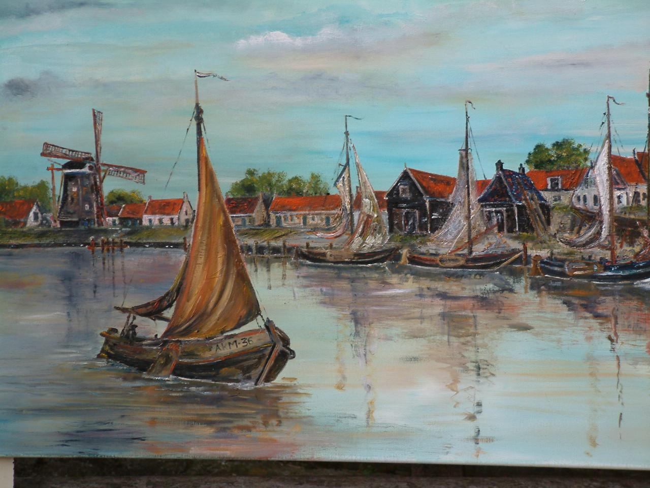 Schilderijen Jac caljouw  Arnemuiden