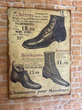 Antieke schoenenreclame