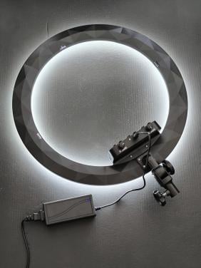 Nieuw regelbaar 18" LED ringlight met afstandsbediening.