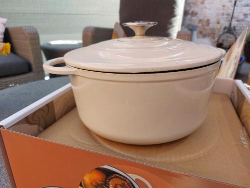 Nieuw! Tefal LOV Gietijzeren braadpan - 5L - 25cm - Beige
