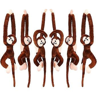 Knuffel aapje te koop ongeveer 30 cm met hangertjes met klittenband