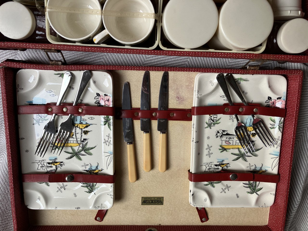 Picknickkoffer voor oldtimer