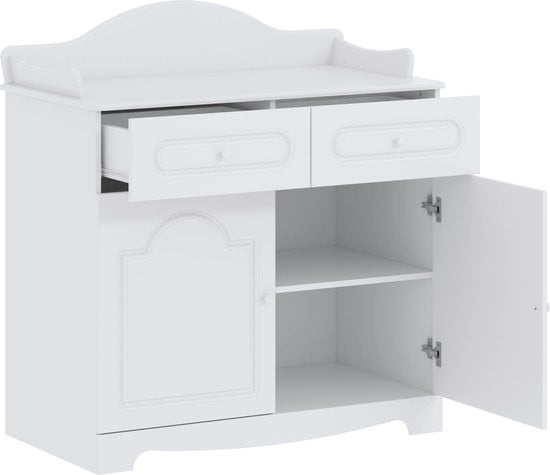 Complete babykamer (ledikant, kast, commode, wandrek)