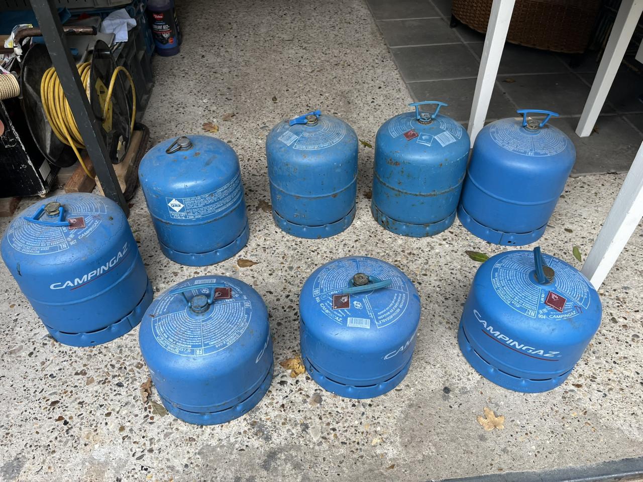Campingaz gasfles 904 en 907 Leeg
