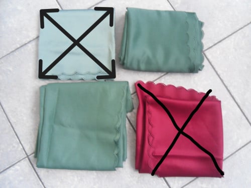 2 X GROENE KLEDEN 170 X 135 CM