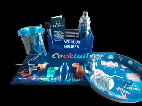 Houten cocktailbar te huur