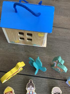 Houten speelhuisje
