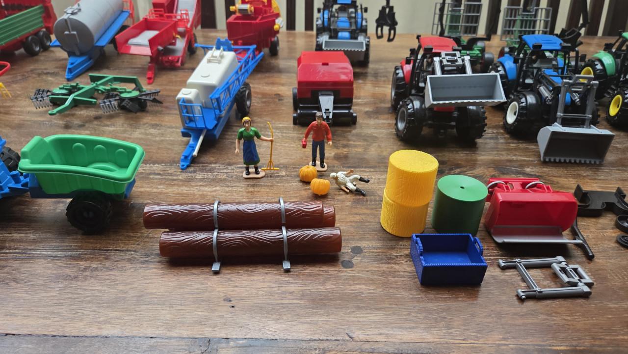Grote verzameling speelgoed landbouwvoertuigen