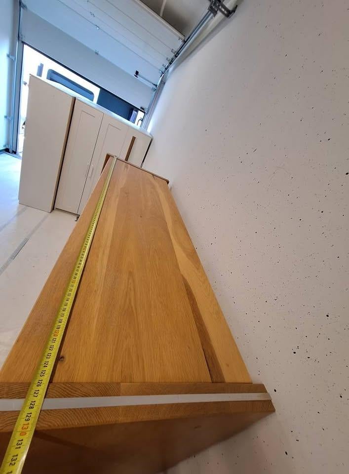Kast / roomdevider, massief licht eiken