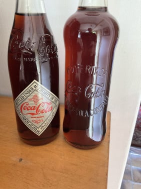 Antieke Coca Cola flesjes