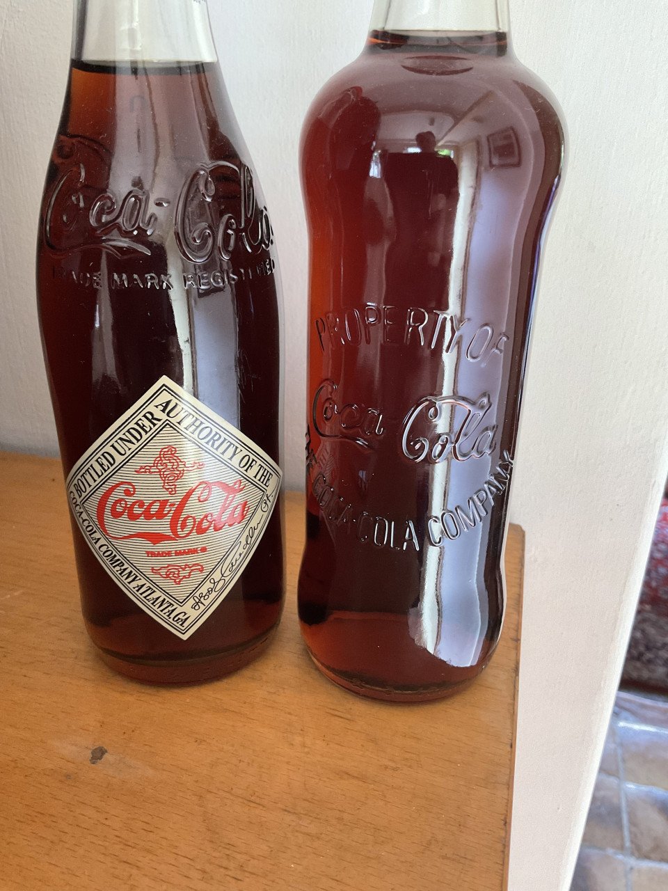Antieke Coca Cola flesjes